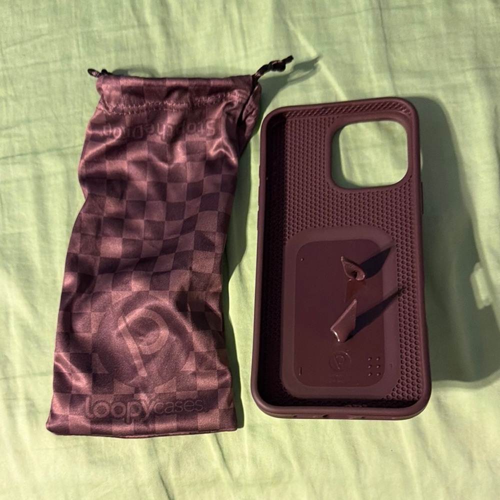 Brown Checkered Phone Case - Picture 2 of 2
